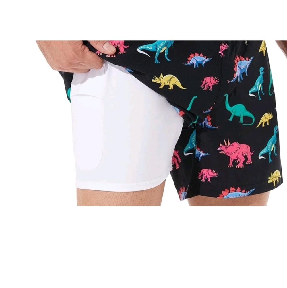 BRISIRA Men Swim Trunks Compression Liner Zipper Pocket Size 2xl NWOT. - Picture 2 of 9